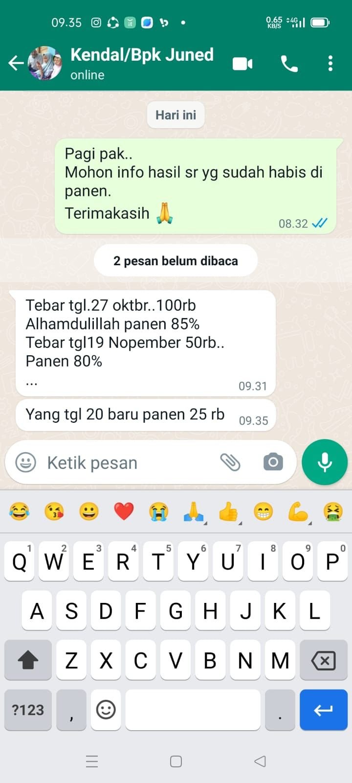 Pentingnya Memilih Benih Bandeng yang Berkualitas dan Berkuantitas Baik untuk Menjamin Angka Hidup / Survival Rate ( SR ) pada Saat Panen pada Budidaya Pembesaran Bandeng Konsumsi